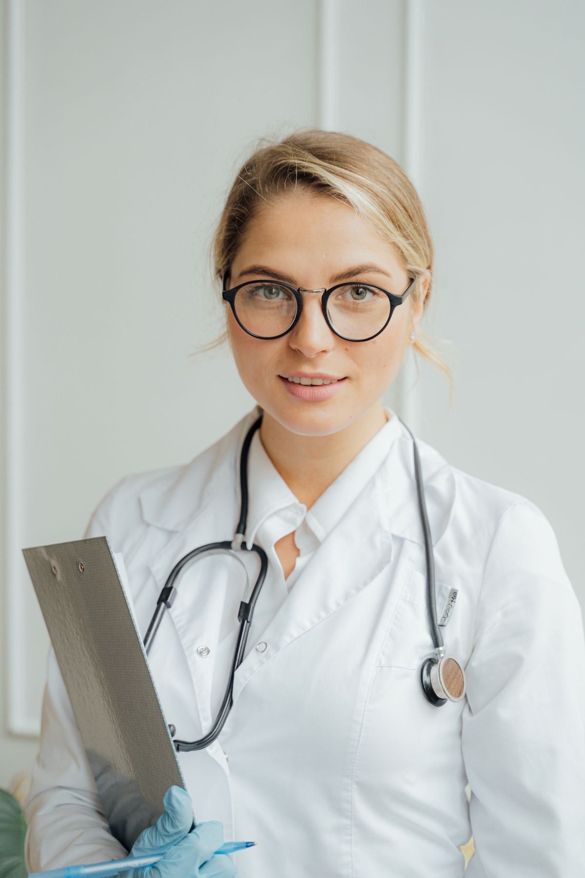 Healthcare professional at a clinic